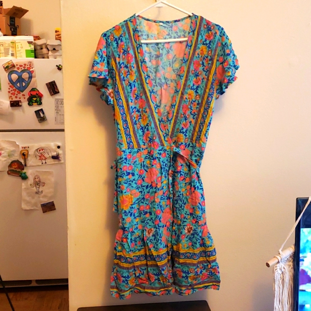 Floral Summer Dress Size Large
